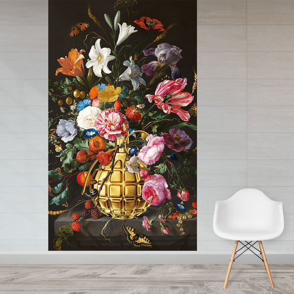 Flower Grenade behang - Artistic Lab