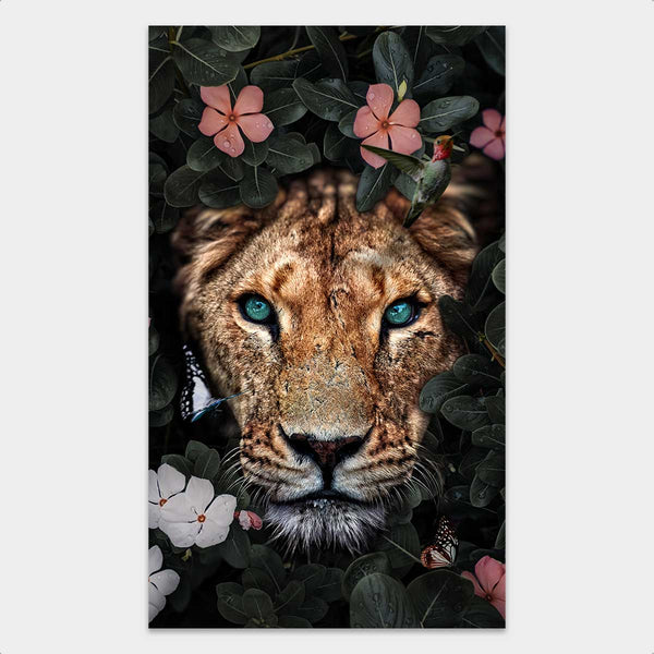 Jungle Lioness behang - Artistic Lab