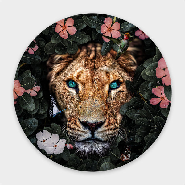 Jungle Lioness Round