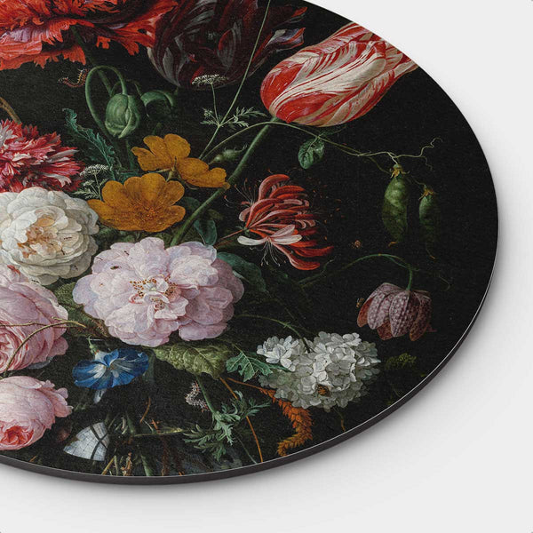 Flowers in a Vase Round