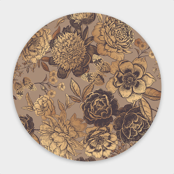 Taupe Floral ⁴ - Artistic Lab